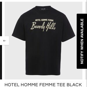 Homme Femme Beverly Hills Black T-Shirt